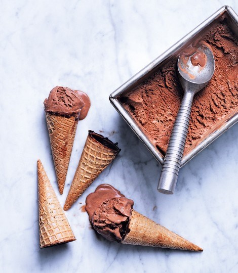 Lighter chocolate ice cream