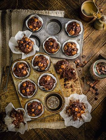 Lighter chocolate muffins