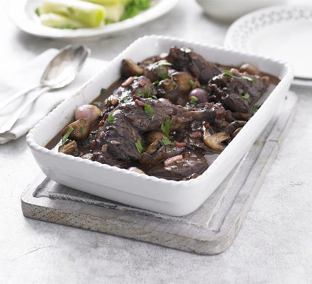 Lighter coq au vin