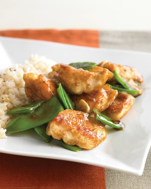 Lighter General Tso's chicken