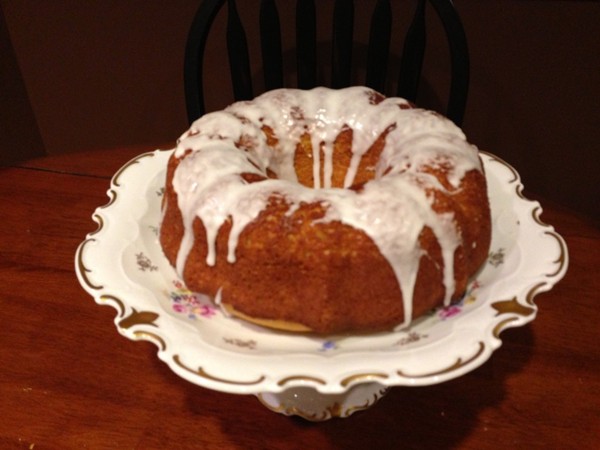 Lighter lemon pound cake