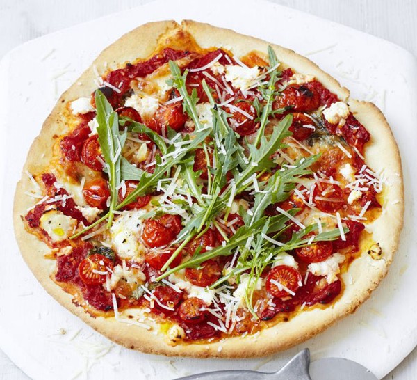 Lighter pizza Margherita
