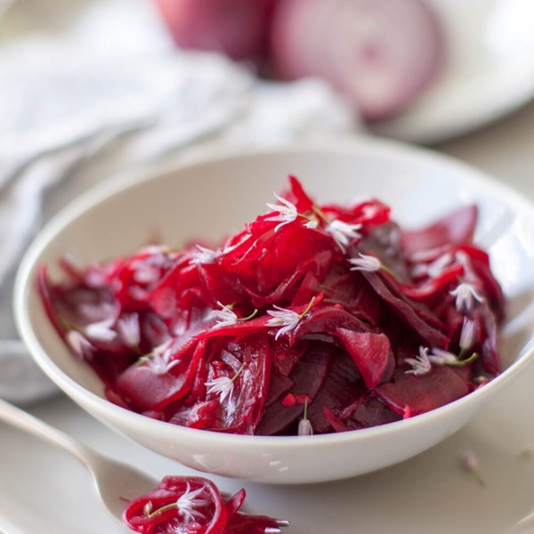 Lightly pickled beetroot and apple salad