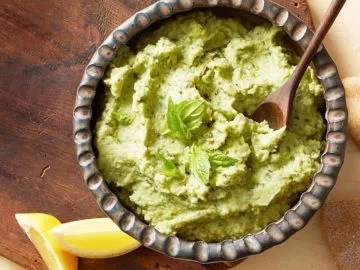 Lima bean pesto hummus