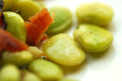 Lima beans with bacon