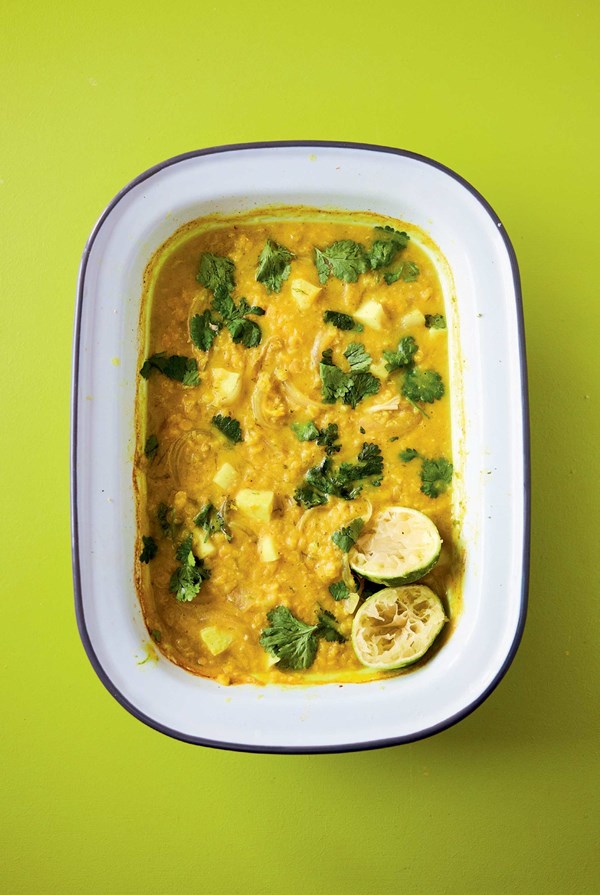 Lime & coconut dal