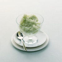 Lime and basil sorbet