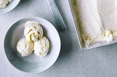Lime and ginger no-churn ice cream