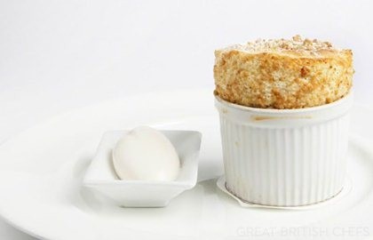 Lime and mascarpone soufflé