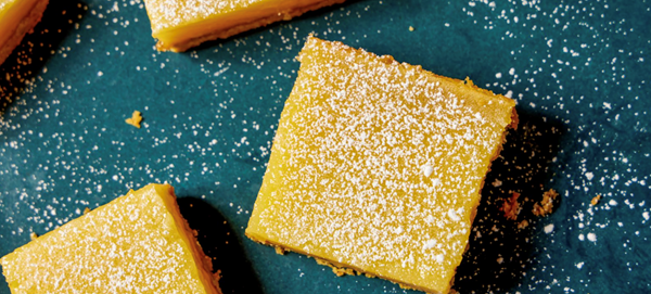 Lime bars with coconut and cashews