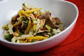 Lime beef salad