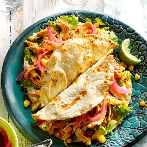 Lime chicken tacos