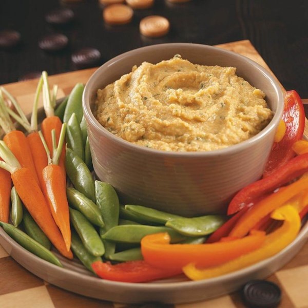 Lime cilantro hummus