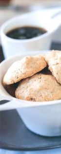 Lime, clove and macadamia biscuits