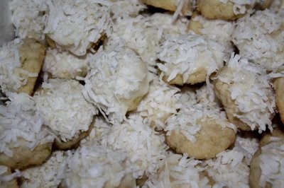 Lime coconut snowballs