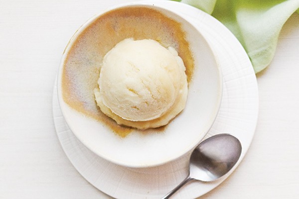Lime, ginger, and lemongrass sorbet