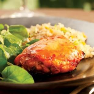 Lime-honey glazed chicken