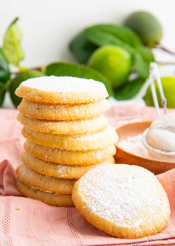Lime icebox cookies
