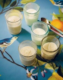 Lime leaf possets
