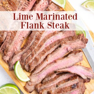 Lime marinated flank steak