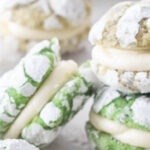 Lime-mint sandwich cookies