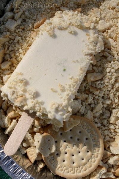 Lime pie popsicles