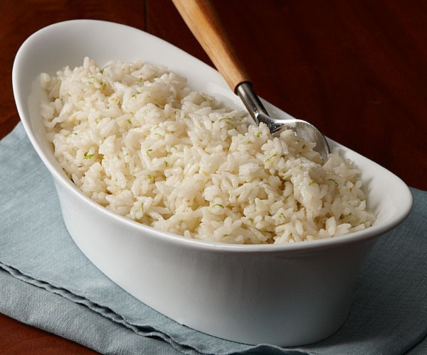 Lime-scented rice