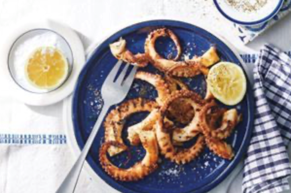 Limeni-style grilled octopus, lemon, oregano and olive oil