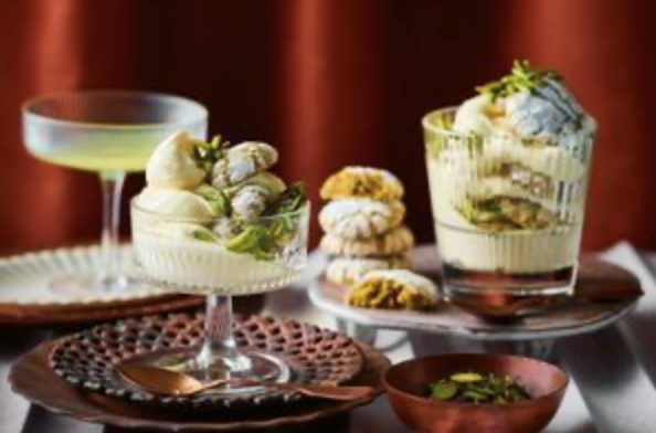 Limoncello and pistachio tiramisu