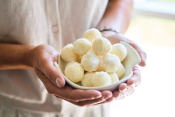 Limoncello and white chocolate truffles