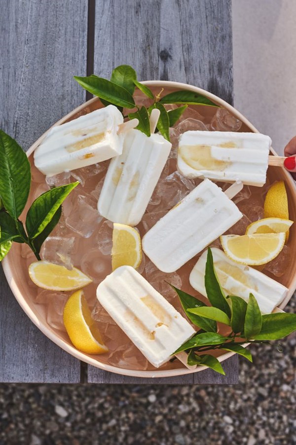 Limoncello yogurt pops