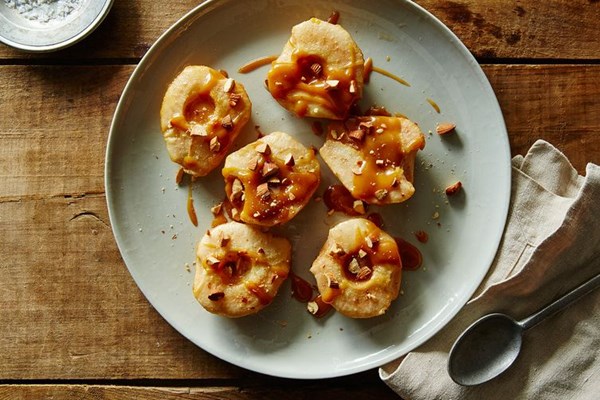 Lindsey Shere's baked caramel pears