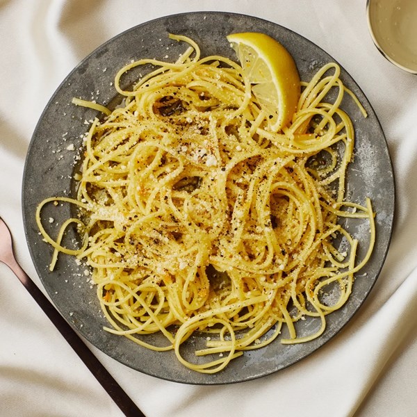Linguine with Meyer lemon