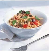 Linguine with sardines, chilli and capers