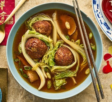 Lionhead meatball soup