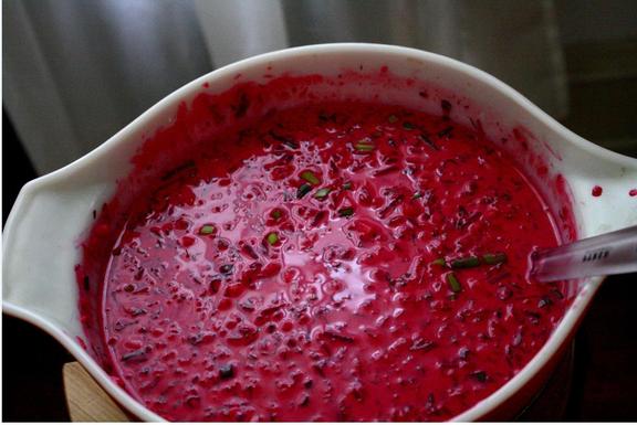 Lithuanian summer borscht