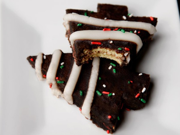 Little Debbie-style Christmas tree cakes