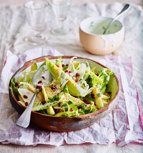 Little gem salad with Roquefort dressing