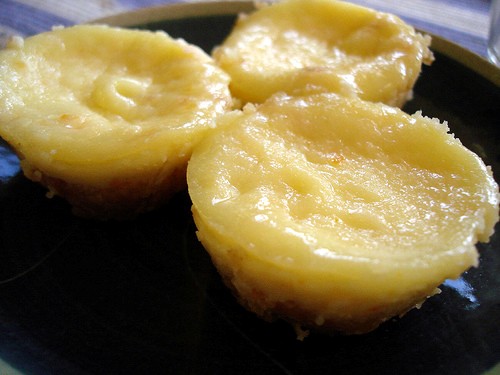 Little orange cheesecakes