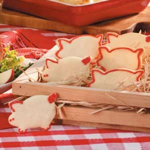 Little piggy sugar cookies