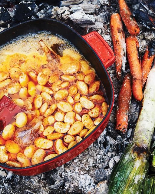 Live-fire fabada Asturiana