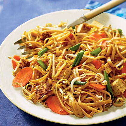 Lo mein with tofu
