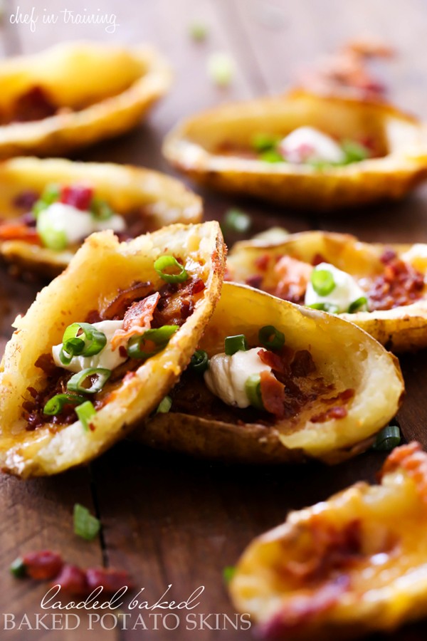 Loaded baked potato skins