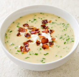 Loaded baked potato soup
