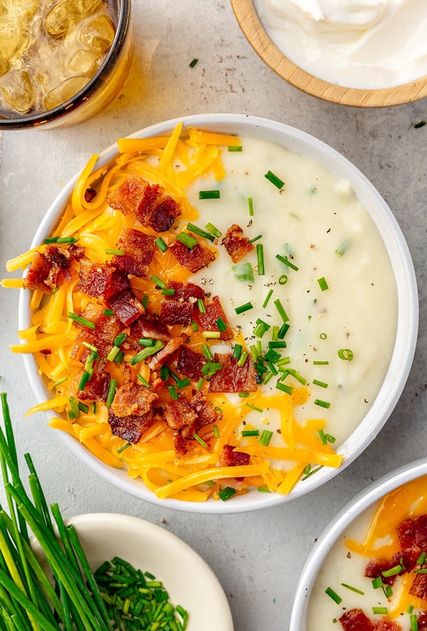 Loaded baked potato soup