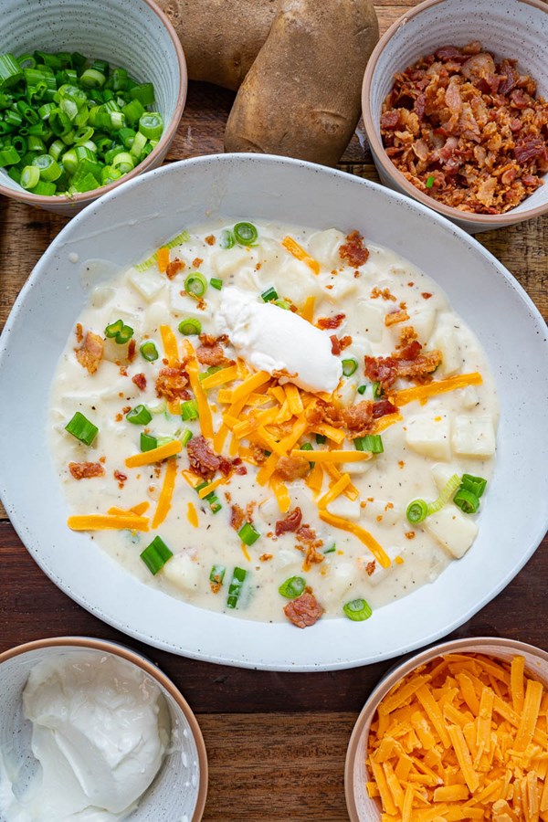 Loaded baked potato soup
