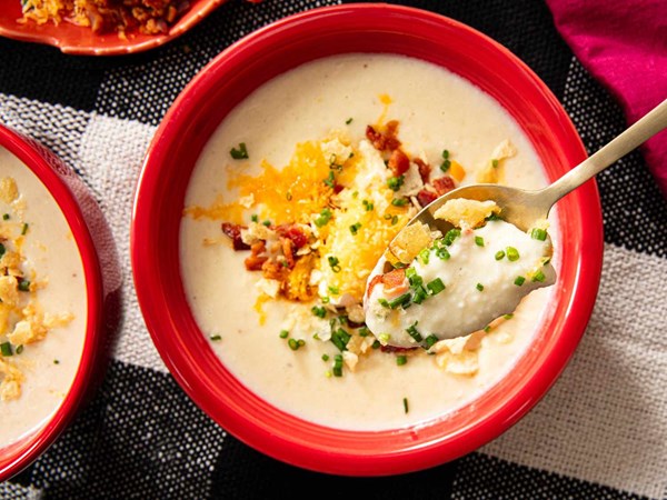 Loaded baked potato soup