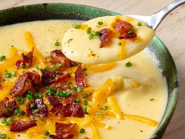 Loaded baked potato soup