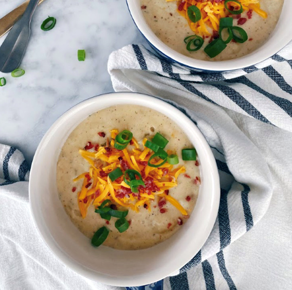 Loaded baked potato soup