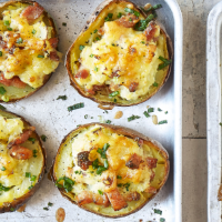 Loaded baked potatoes
